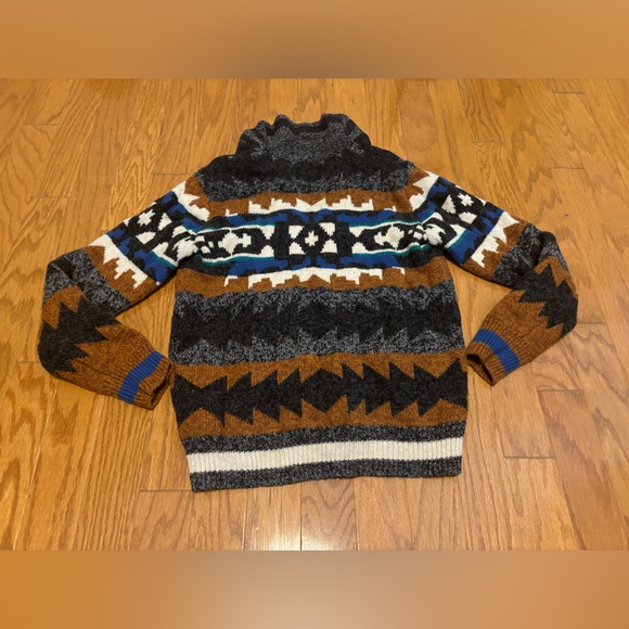 American Eagle Men’s Zip up Knitted Sweater - Picture 3 of 4